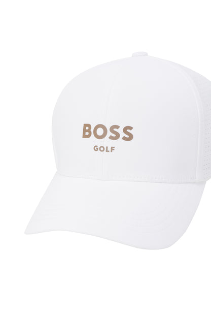 【BOSS GOLF 25SR Men's】M perforated Fitted Cap_Gold / White