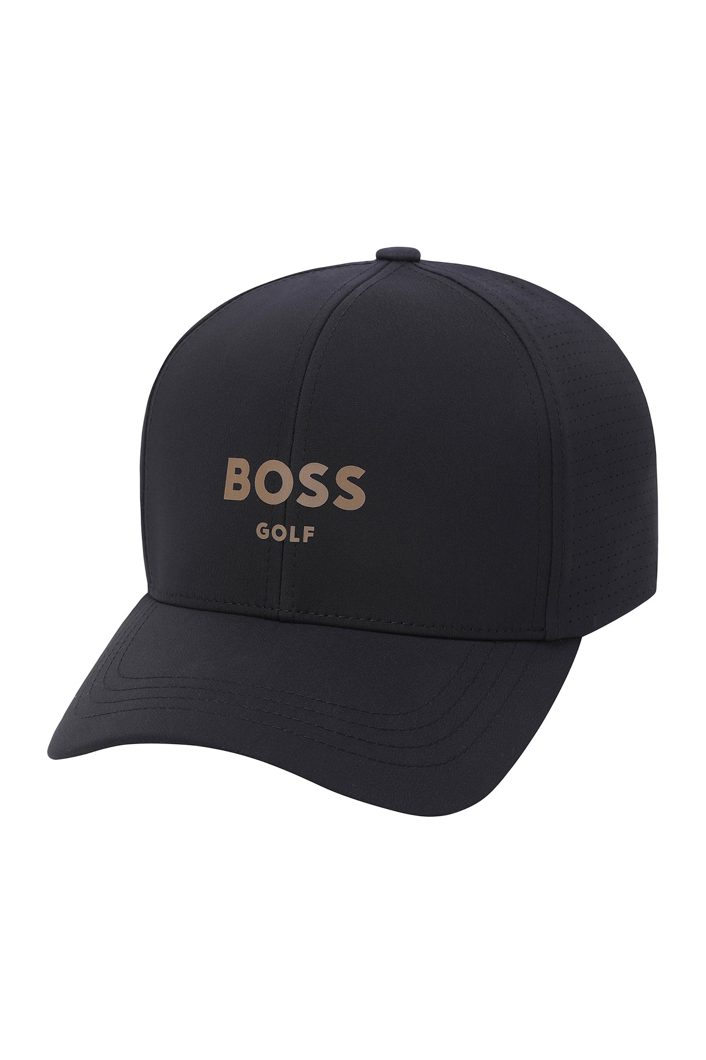 【BOSS GOLF 25SR Men's】M perforated Fitted Cap_Gold / Black