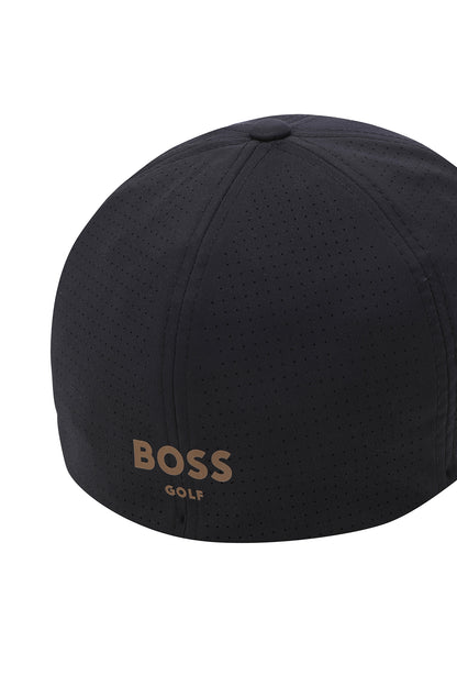 【BOSS GOLF 25SR Men's】M perforated Fitted Cap_Gold / Black