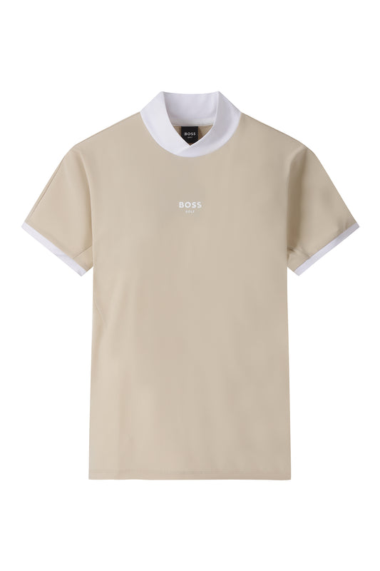 【BOSS GOLF 25SR Woman's】SM W Petal Mock Neck SS Tee / Almond Milk