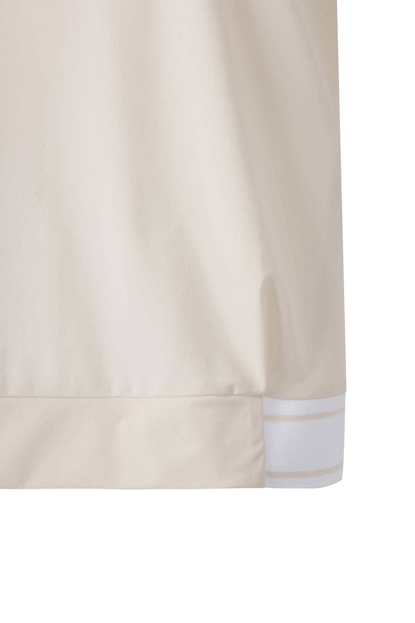 【BOSS GOLF 25SR Woman's】SM W Back QZ Mock Neck SS Tee / Almond Milk