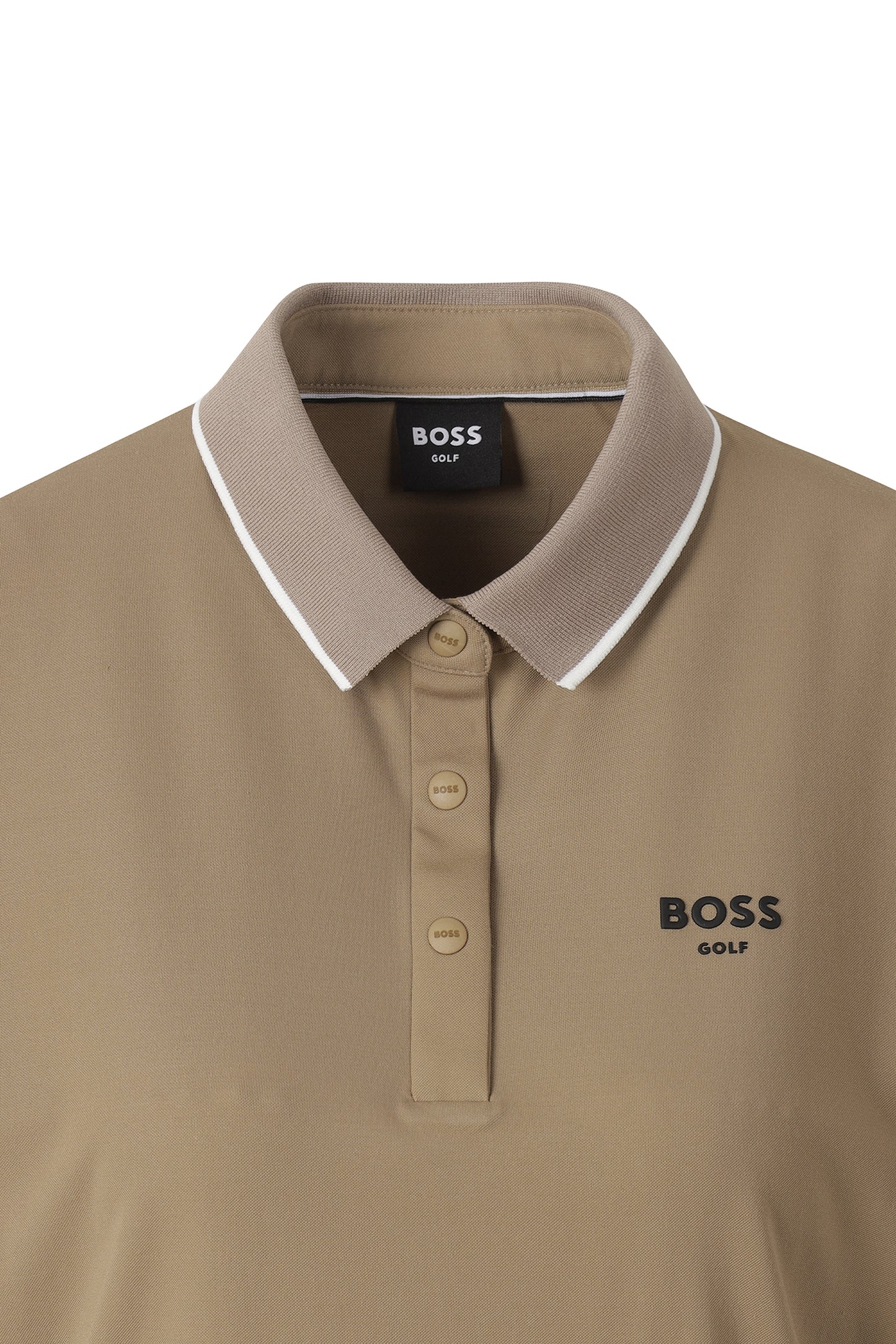 【BOSS GOLF 25SR Woman's】SM W BWC Tape SS Polo Tee / Camel