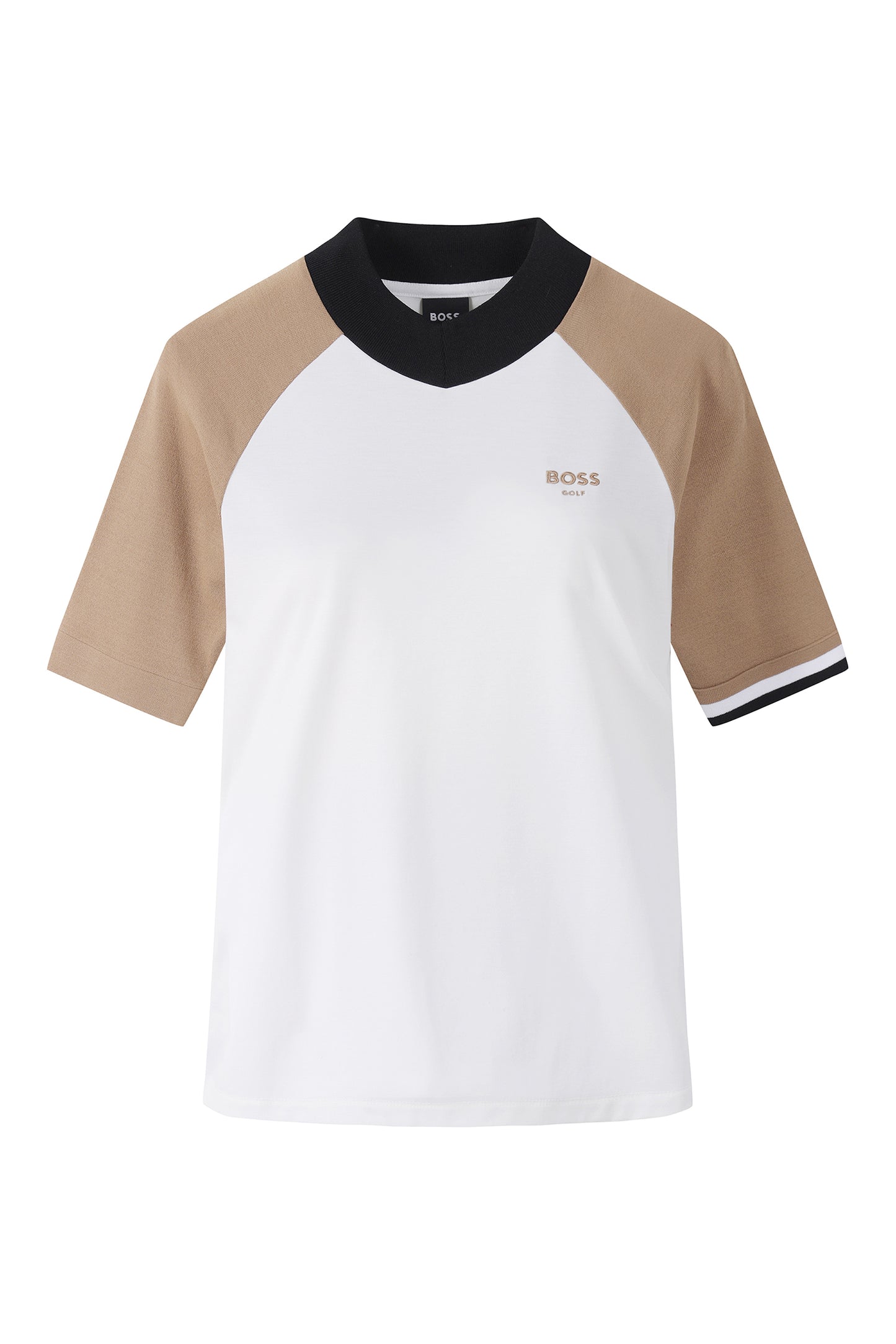 【BOSS GOLF 25SR Woman's】SM W Knit Hybrid Mock Neck Tee / White