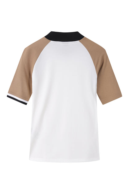 【BOSS GOLF 25SR Woman's】SM W Knit Hybrid Mock Neck Tee / White