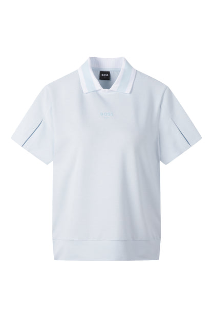 【BOSS GOLF 25SR Woman's】SM W Collar Point Blouson Tee / L/Blue