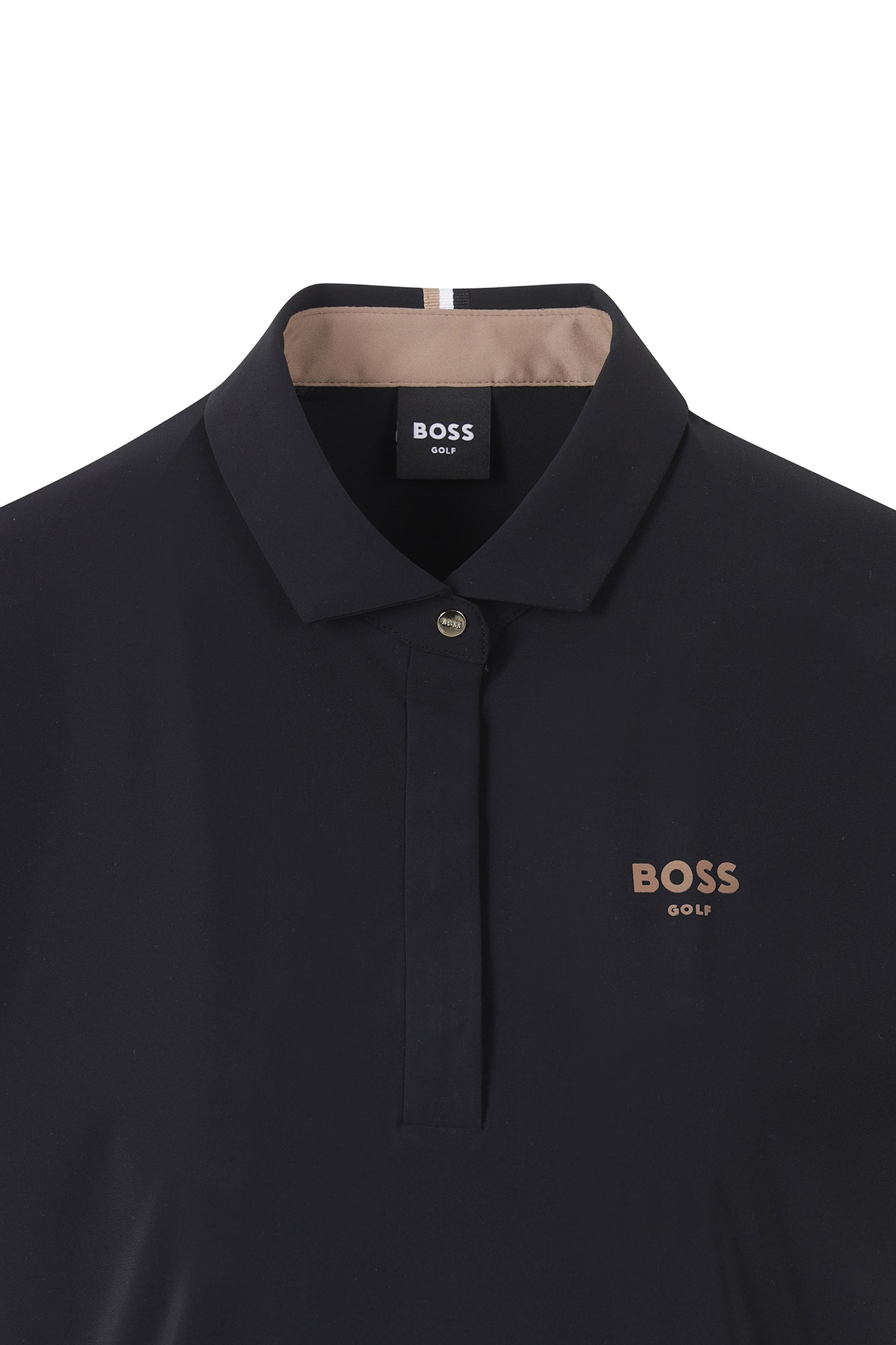 【BOSS GOLF 25SR Woman's】SM W SBG Punching Slv Polo /Black