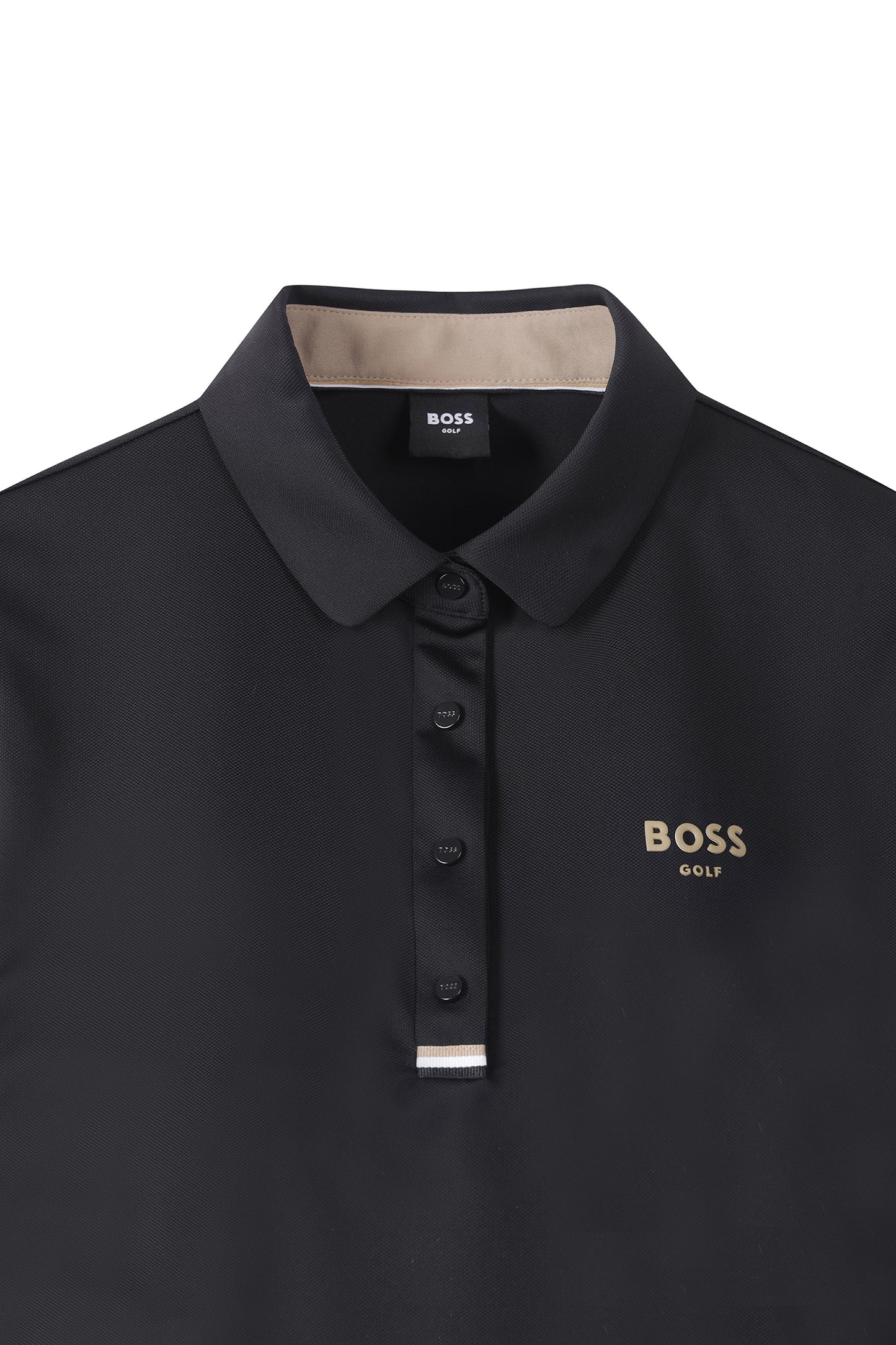 【BOSS GOLF 25SR Woman's】SM W Mesh Sleeve SS Polo Tee / Black
