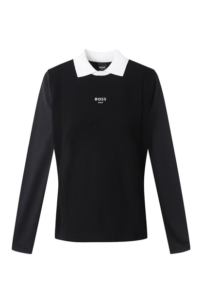 【BOSS GOLF 25SR Woman's】 SM W Jersey Slv LS Sweater / Black