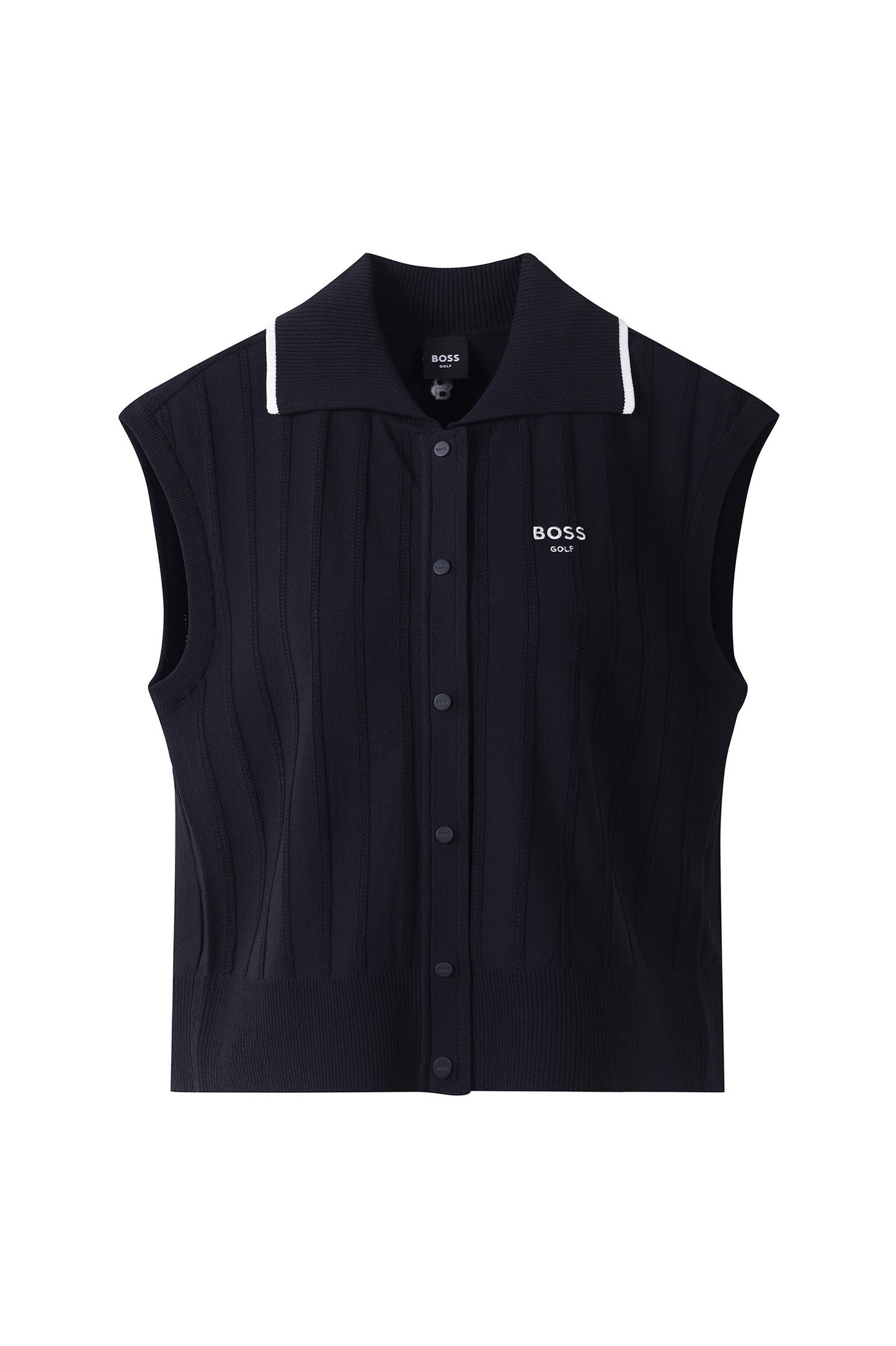 【BOSS GOLF 25SR Woman's】SM W Full Open Knit Vest / D/Navy