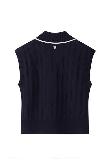 【BOSS GOLF 25SR Woman's】SM W Full Open Knit Vest / D/Navy