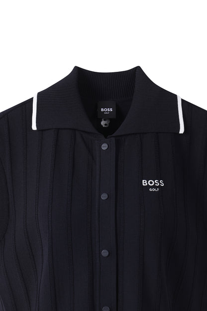 【BOSS GOLF 25SR Woman's】SM W Full Open Knit Vest / D/Navy
