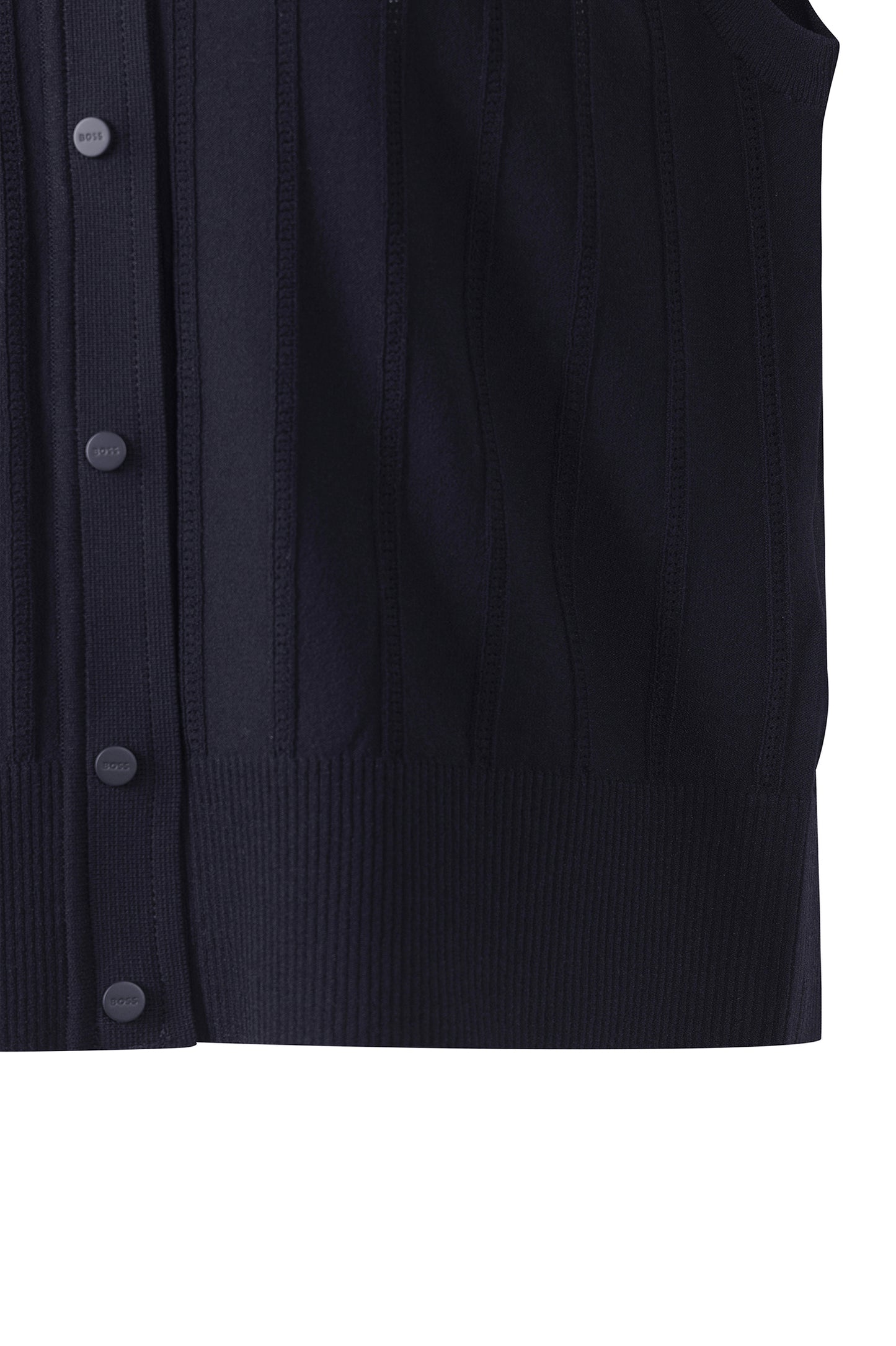 【BOSS GOLF 25SR Woman's】SM W Full Open Knit Vest / D/Navy