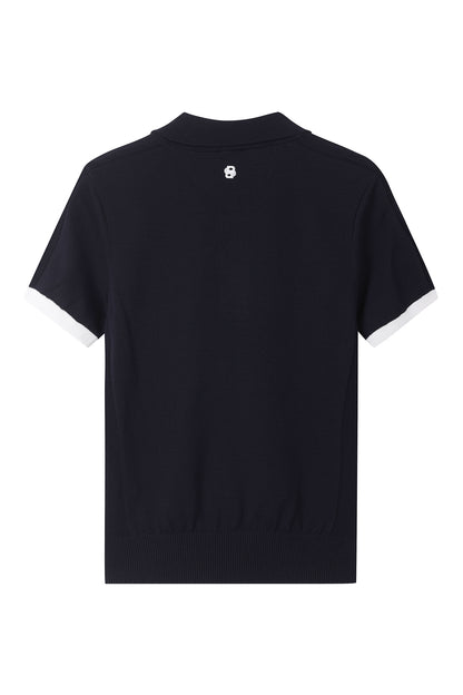 【BOSS GOLF 25SR Woman's】SM W Tipping Point SS Polo Knit / D/Navy
