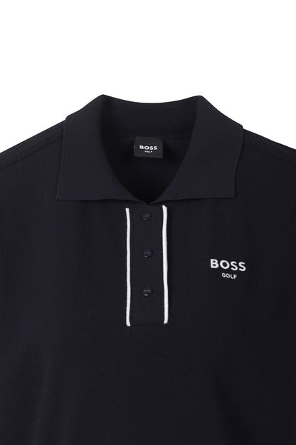 【BOSS GOLF 25SR Woman's】SM W Tipping Point SS Polo Knit / D/Navy