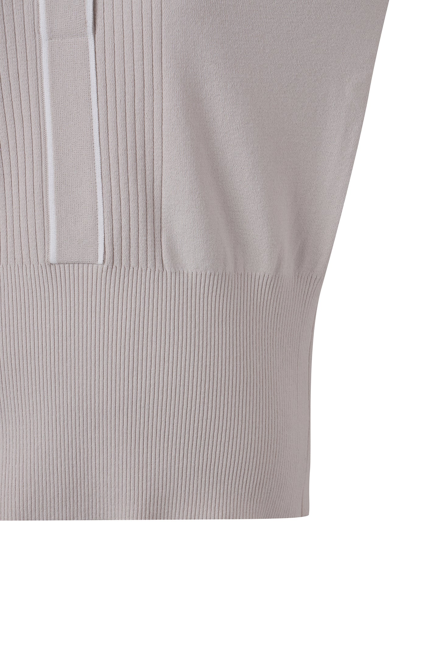 【BOSS GOLF 25SR Woman's】SM W Button Point SS Polo Knit / Almond Milk