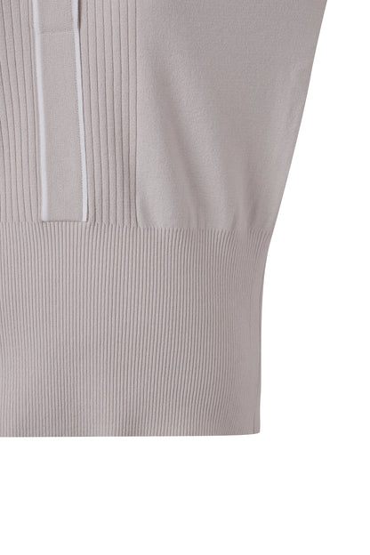 【BOSS GOLF 25SR Woman's】SM W Button Point SS Polo Knit / Almond Milk