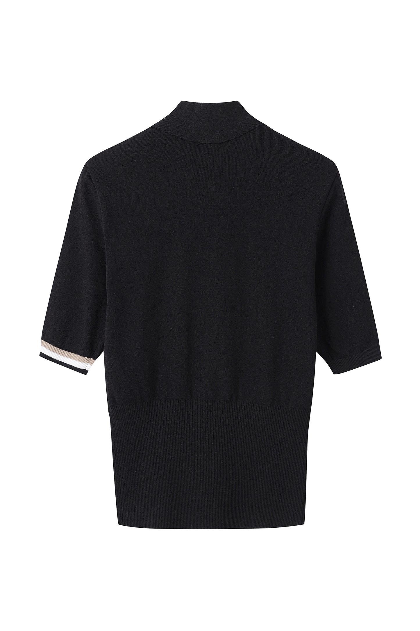 【BOSS GOLF 25SR Woman's】SM W Button Point SS Polo Knit / Black