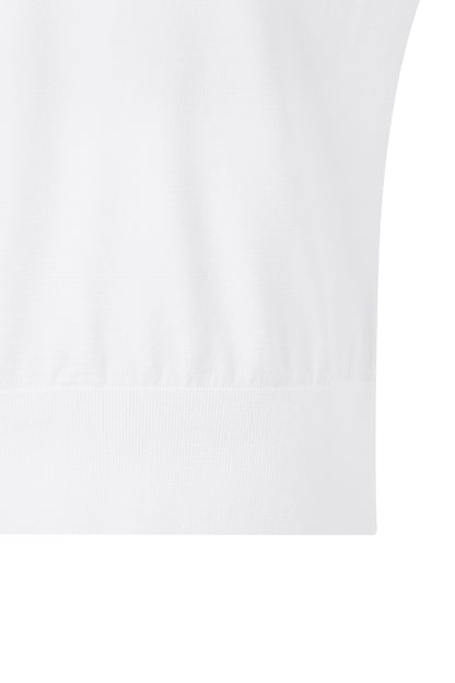 【BOSS GOLF 25SR Woman's】SM W BWC Chevron Knit Polo  / White