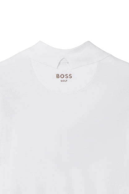 【BOSS GOLF 25SR Woman's】SM W BWC Chevron Knit Polo  / White