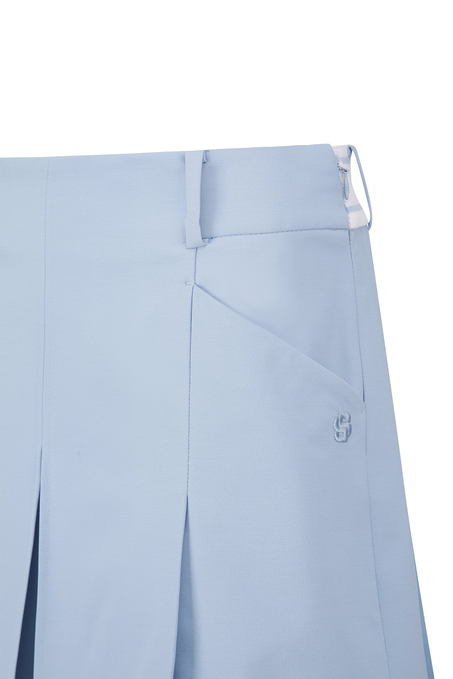 【BOSS GOLF 25SR Woman's】SM W Wide Pleeats Shorts / L/Blue