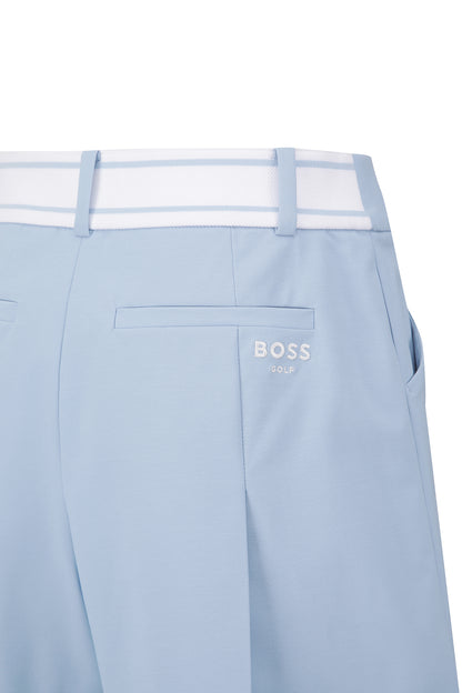 【BOSS GOLF 25SR Woman's】SM W Wide Pleeats Shorts / L/Blue
