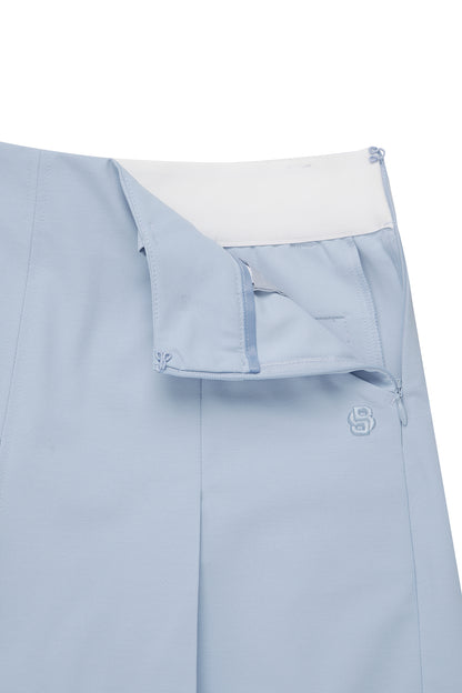 【BOSS GOLF 25SR Woman's】SM W Wide Pleeats Shorts / L/Blue