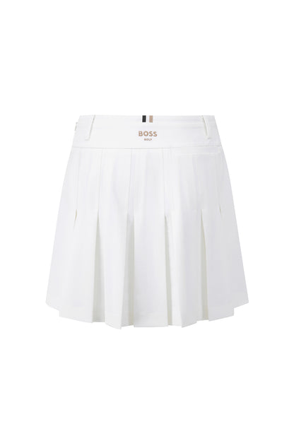 【BOSS GOLF 25SR Woman's】SM W Signature Pleats Skirt / White