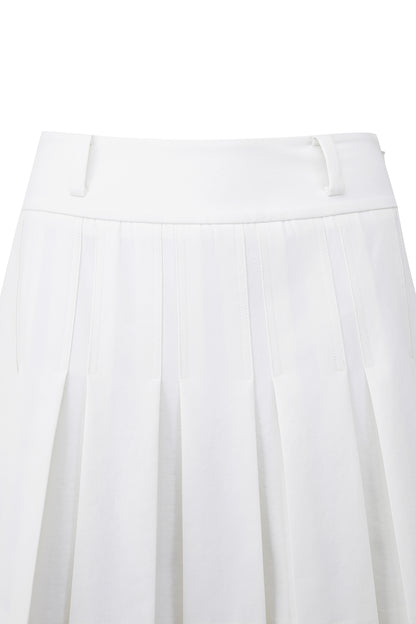 【BOSS GOLF 25SR Woman's】SM W Signature Pleats Skirt / White