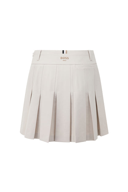 【BOSS GOLF 25SR Woman's】SM W Signature Pleats Skirt / Almond Milk