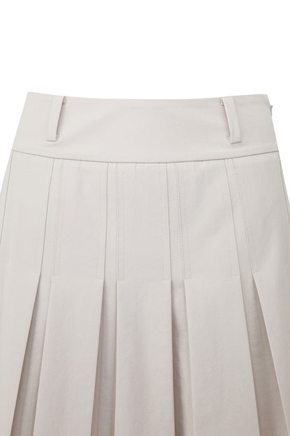 【BOSS GOLF 25SR Woman's】SM W Signature Pleats Skirt / Almond Milk