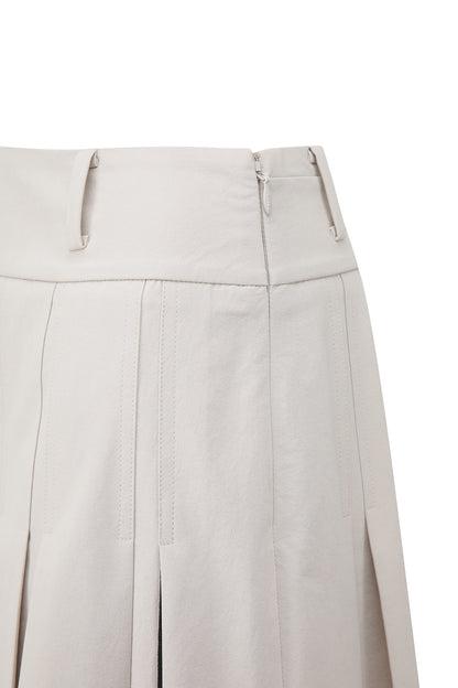 【BOSS GOLF 25SR Woman's】SM W Signature Pleats Skirt / Almond Milk