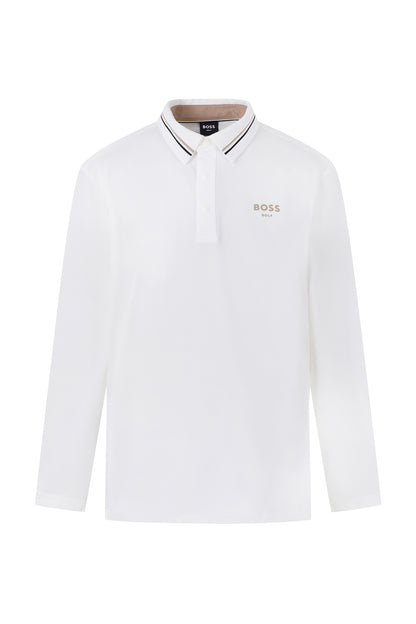 【BOSS GOLF 25SR Men's】SP M BWC Collar Point LS Polo