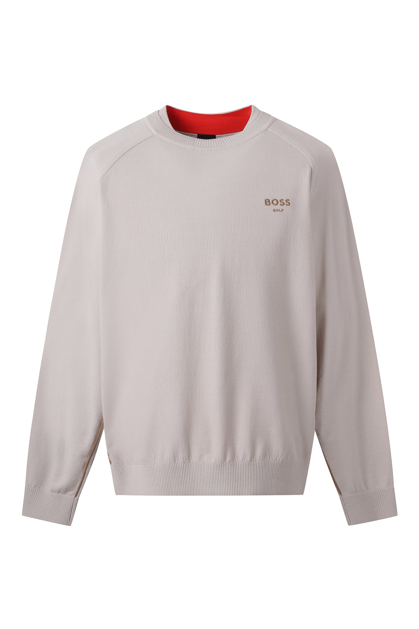 【BOSS GOLF 25SR Men's】SP M BWC R-neck Sweater / beige