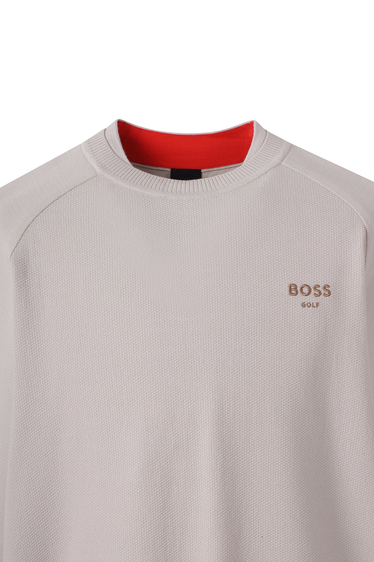 【BOSS GOLF 25SR Men's】SP M BWC R-neck Sweater / beige