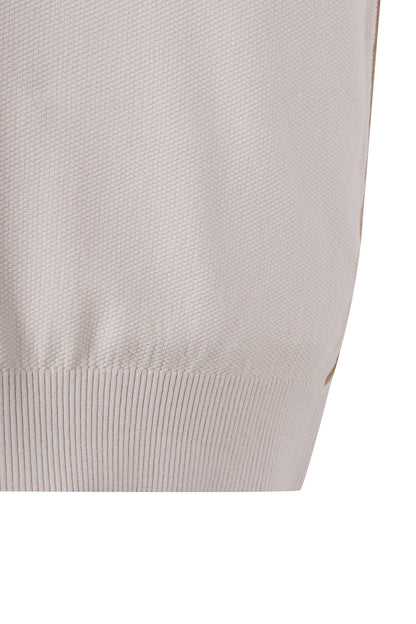 【BOSS GOLF 25SR Men's】SP M BWC R-neck Sweater / beige