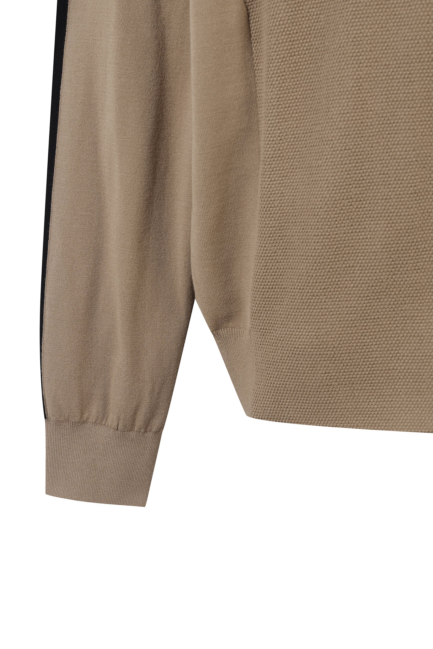 【BOSS GOLF 25SR Men's】SP M Woven Hybrid QZ Sweater / Camel