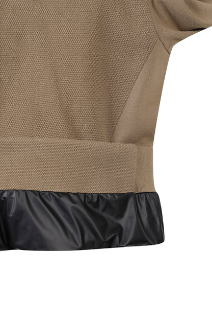 【BOSS GOLF 25SR Men's】SP M Woven Hybrid QZ Sweater / Camel