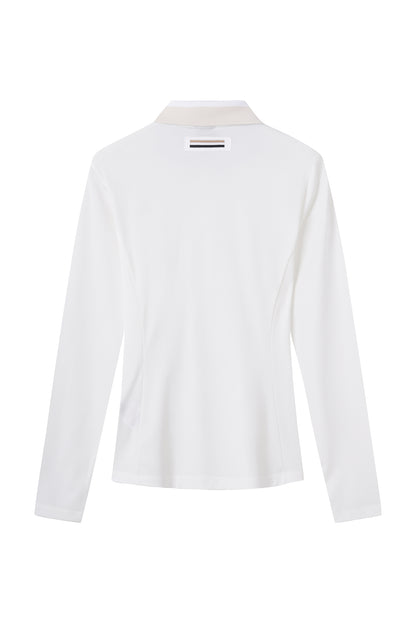 【BOSS GOLF 25SR Woman's】SP W BWC Collar Point LS Polo / white