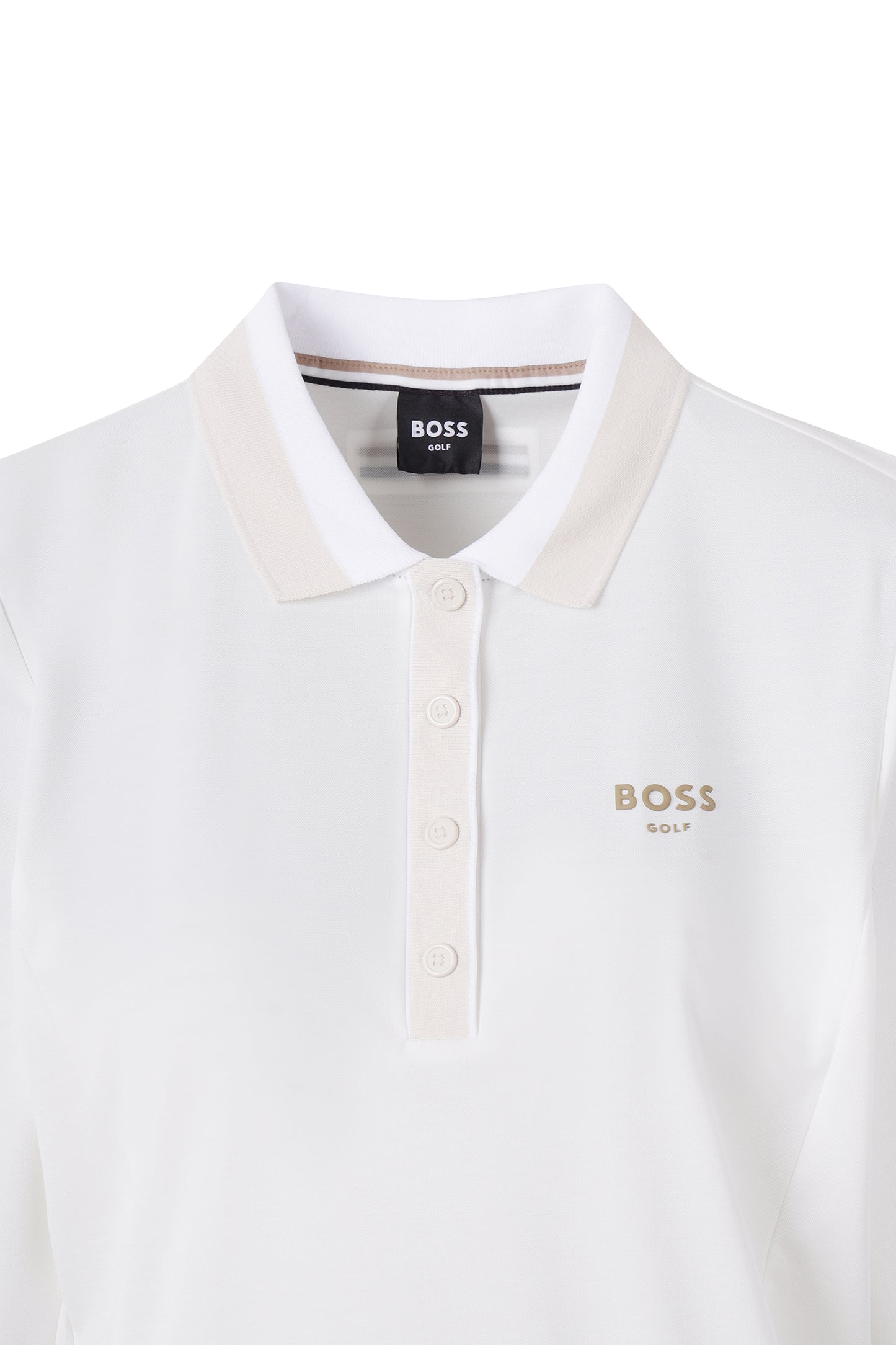 【BOSS GOLF 25SR Woman's】SP W BWC Collar Point LS Polo / white