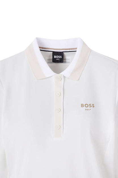 【BOSS GOLF 25SR Woman's】SP W BWC Collar Point LS Polo / white