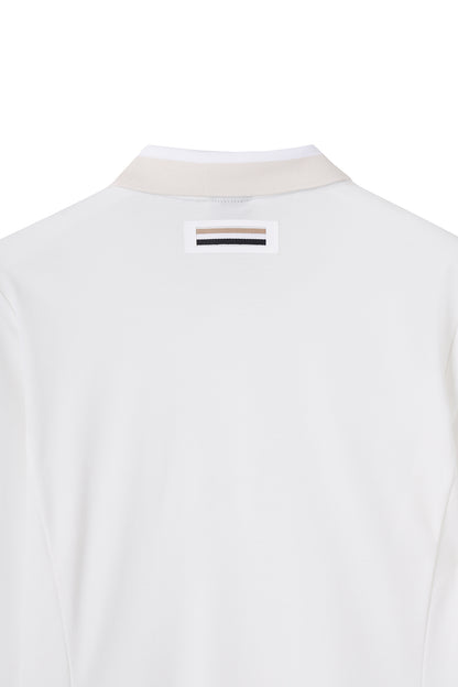 【BOSS GOLF 25SR Woman's】SP W BWC Collar Point LS Polo / white
