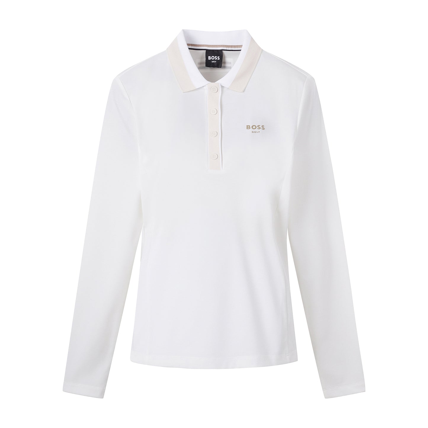 【BOSS GOLF 25SR Woman's】SP W BWC Collar Point LS Polo / white