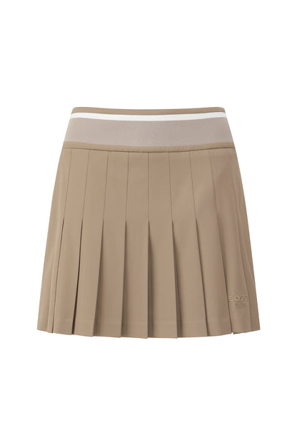 【BOSS GOLF 25SR Woman's】SP W Knit Point Pleats Skirt / camel