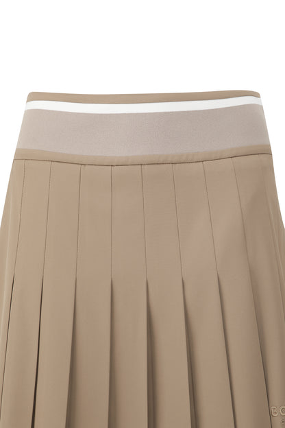 【BOSS GOLF 25SR Woman's】SP W Knit Point Pleats Skirt / camel