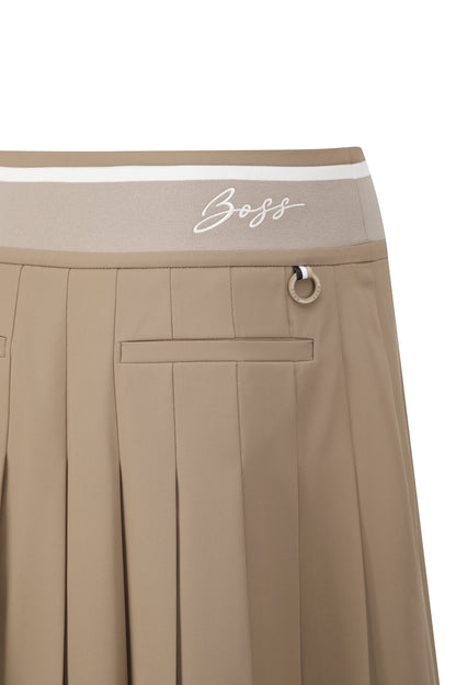 【BOSS GOLF 25SR Woman's】SP W Knit Point Pleats Skirt / camel