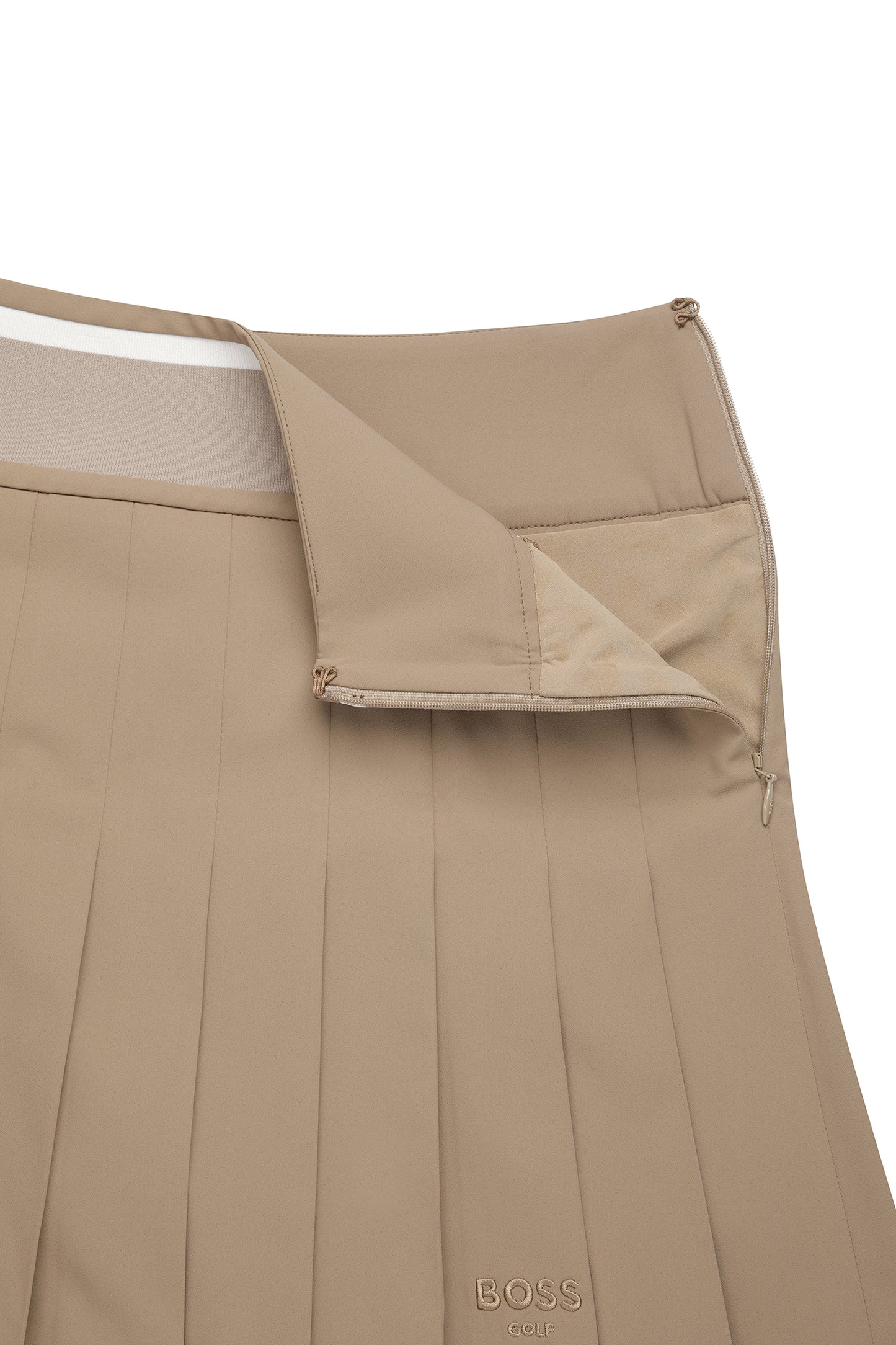 【BOSS GOLF 25SR Woman's】SP W Knit Point Pleats Skirt / camel