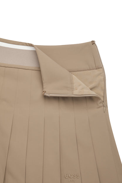 【BOSS GOLF 25SR Woman's】SP W Knit Point Pleats Skirt / camel