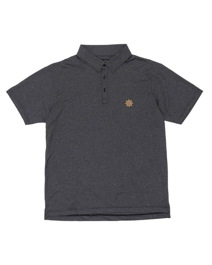 arch logo polo shirt　black