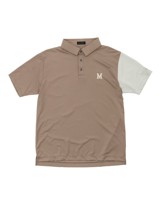 color scheme polo shirt　beige