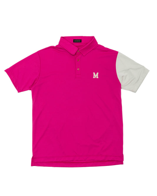 color scheme polo shirt　pink